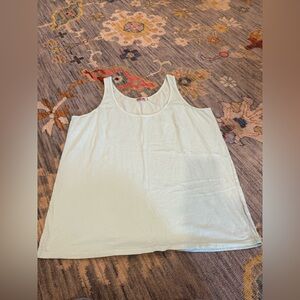 Johnny Was Womens Tank Top Size XXL blue Cotton Relaxed Minimalist Clean Girl